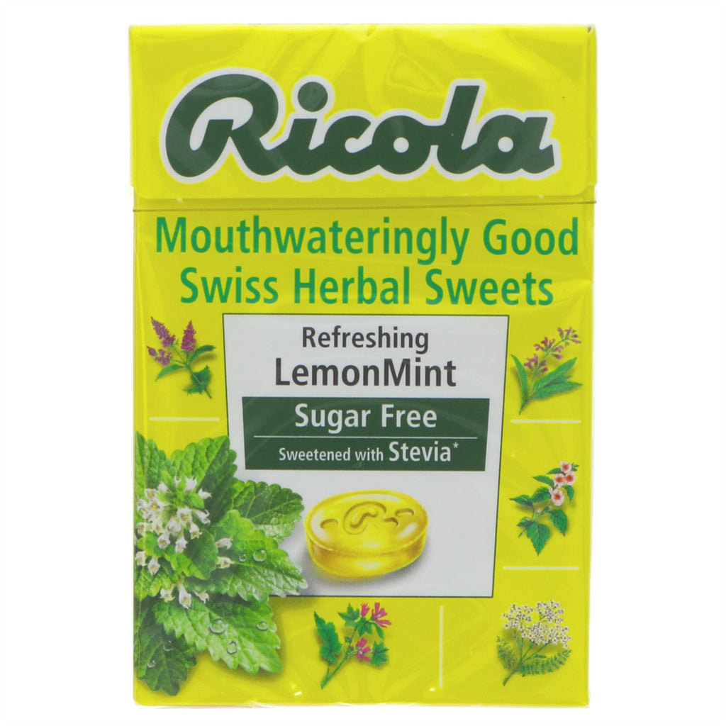 Ricola | Lemon Mint - sugar free - stevia sweetened | 45g