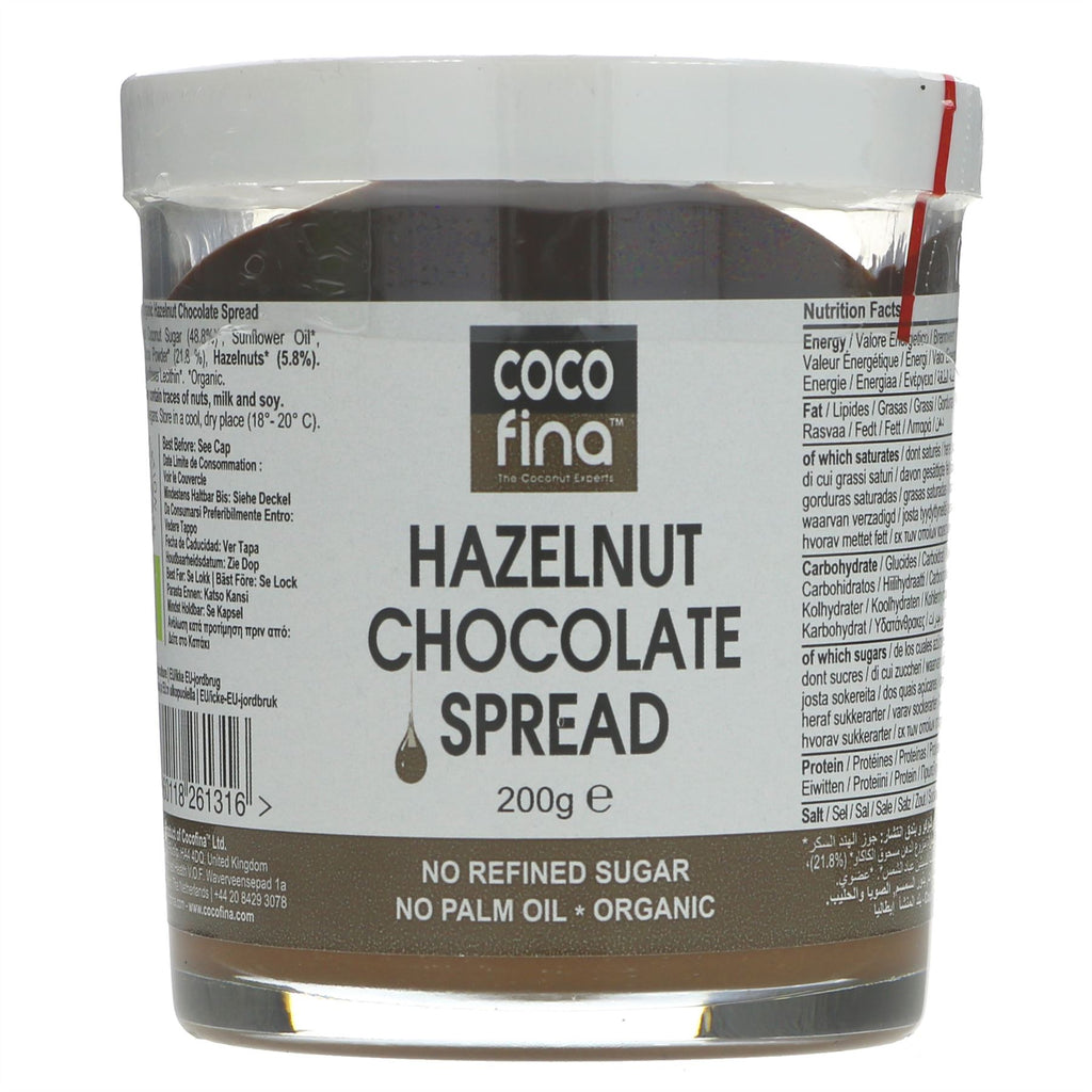 Cocofina | Hazelnut Chocolate Spread -Org | 200g