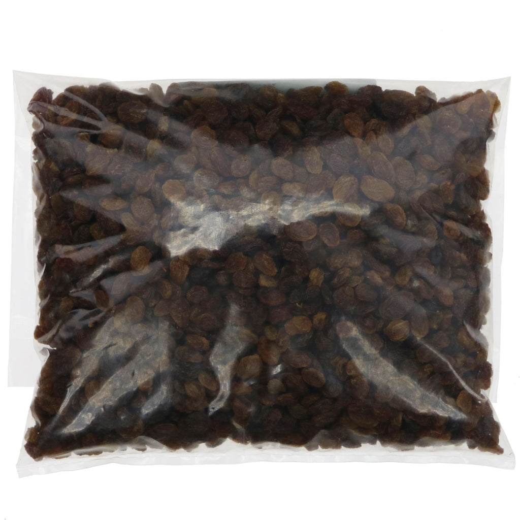 Organic Sultanas - guilt-free and delicious snack, perfect for oatmeal or trail mix. Vegan and nut-free.