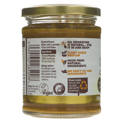 Meridian Added Crunch Peanut Butter: Vegan, made with roasted peanuts, sea salt & nibs. Spread on toast or add to smoothies.
