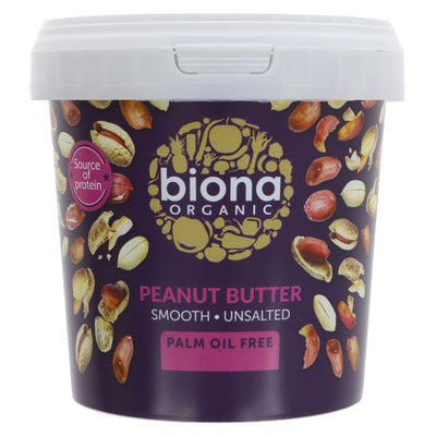 Biona | Organic Peanut Butter Smooth - Now IN 6 X 1KG | 1kg