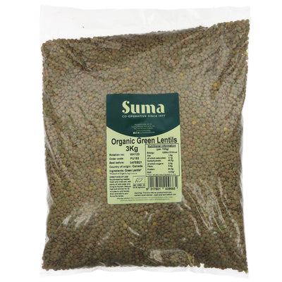 Suma | Lentils - Green, Organic | 3 KG