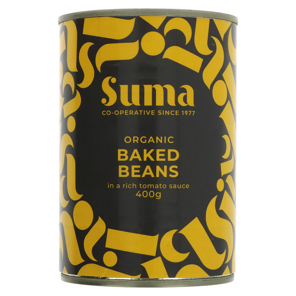 Suma Organic Baked Beans - Vegan, No Added Sugar, Ethically Made.