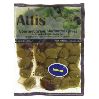 Attis Gourmet | Ionian-pitted Green & Kalamata | 400G