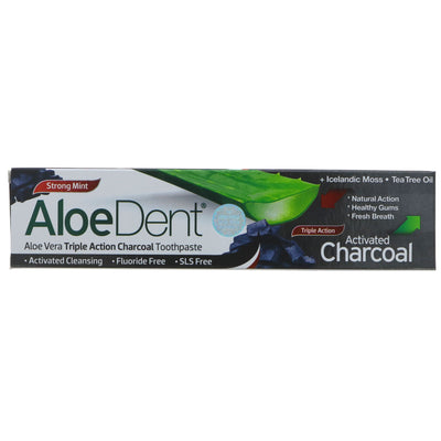 Aloe Dent | Aloe Vera Charcoal Toothpaste | 100ml