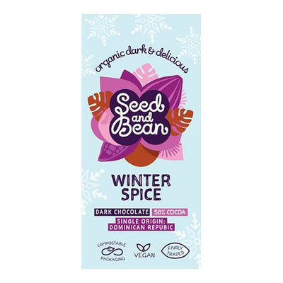 Organic Seed & Bean Company | 58% Dark Winter Spice | 75g