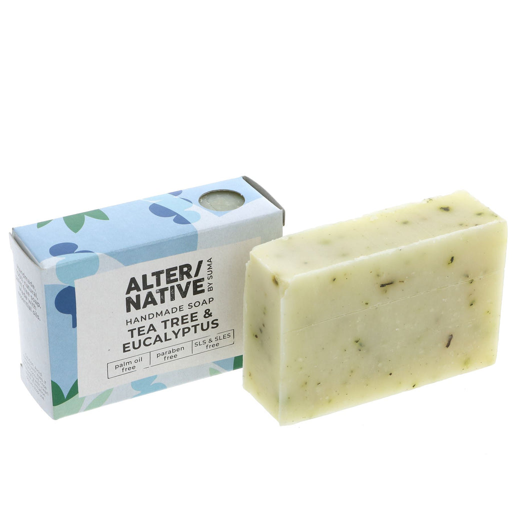Alter/Native | Boxed Soap Tea Tree & Eucalyptus - Antiseptic - with nettle leaf | 95g