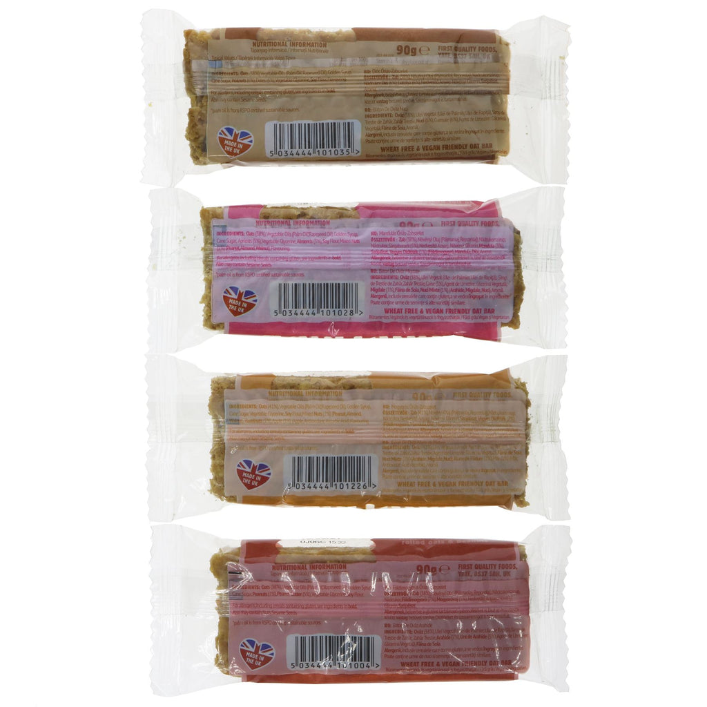 Ma Baker Nut Mixed Case - guilt-free, protein-packed snack bars with no added sugar and four delicious nut flavors to choose from! Vegan.
