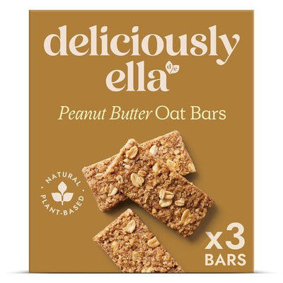 Indulge in the irresistible taste of Deliciously Ella's Peanut Butter Oat Bar. Made with love, this gluten-free & vegan treat is perfect for a guilt-free snack or on-the-go energy boost. Pair it with your morning coffee or enjoy it as a post-workout treat. Satisfy your cravings with this wholesome delight.