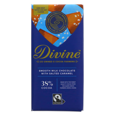 Divine | Milk Choc Toffee & Sea Salt | 90g