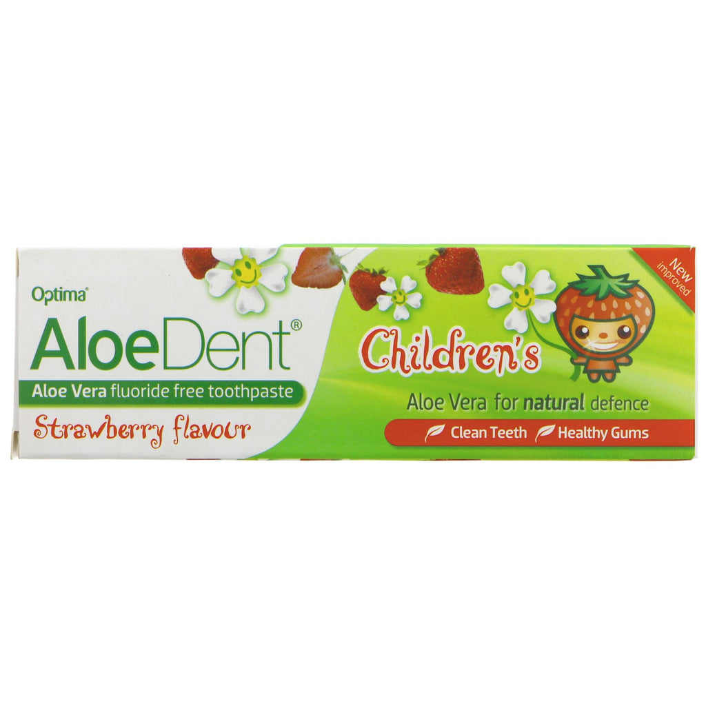 Aloe Dent | Aloe Vera Childrens Toothpaste - Strawberry Flavour | 50ml