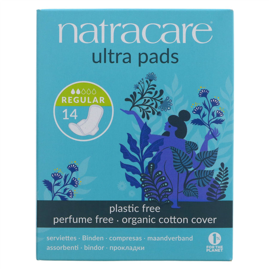 Natracare | Ultra Regular Pad with Wings - organic cotton cover | 14