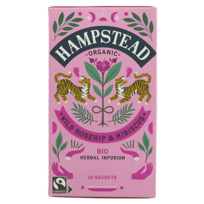 Hampstead Tea | Rosehip Hibiscus - Joy in everything | 20 bags