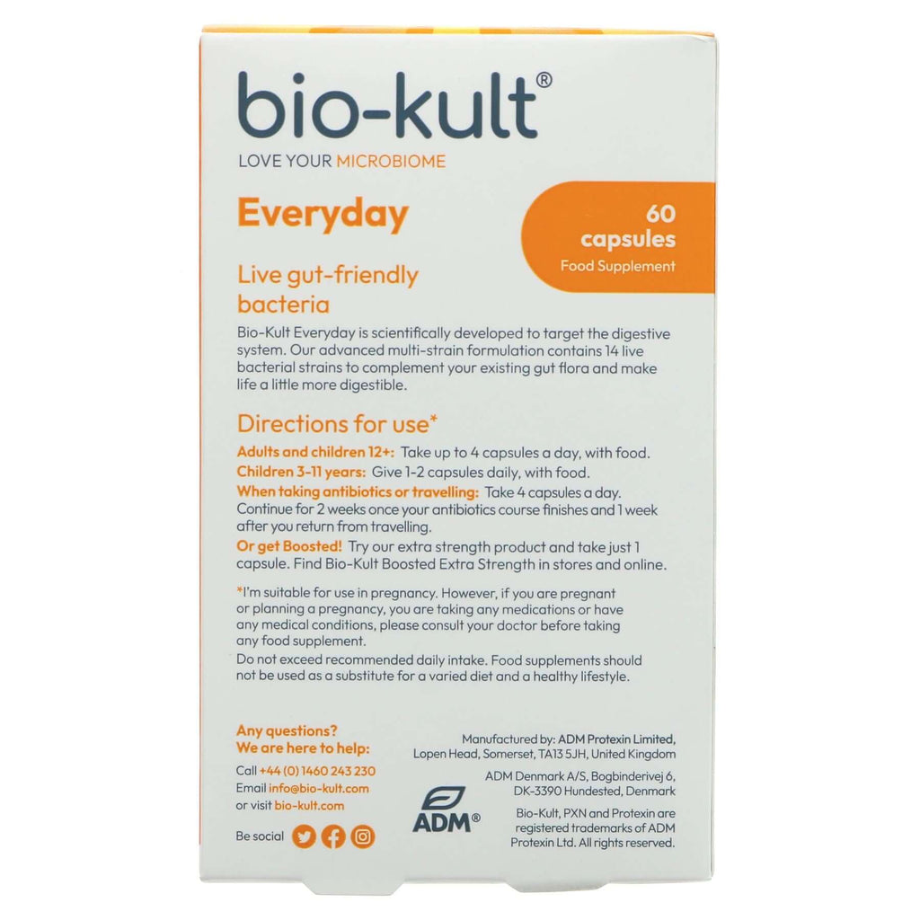 Bio-Kult Everyday Advanced Formulation - 14 live bacterial strains | 60 capsules, gluten-free.