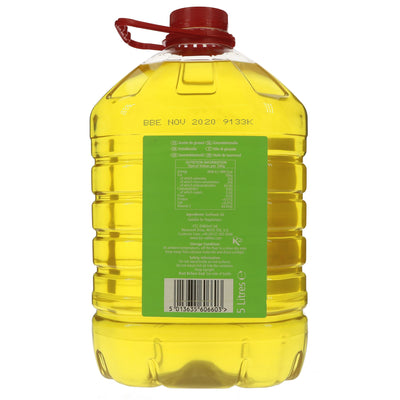 Ktc Refined Sunflower Oil | 5L | Vegan | GMO-free | Perfect for cooking and frying..