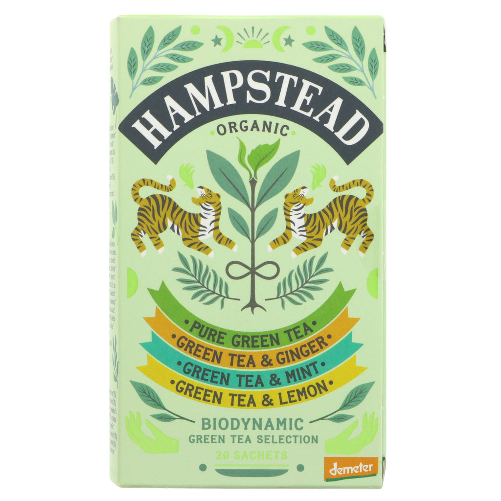 Hampstead Tea | Green Tea Selection - 5 Different Green Teas | 20 bags