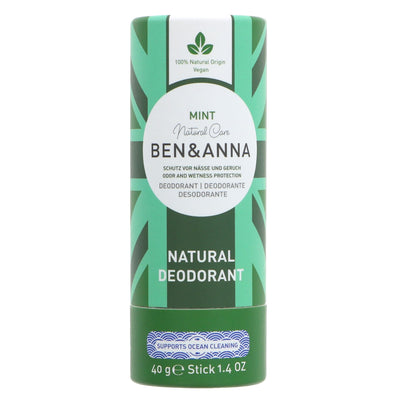 Ben & Anna | Soda Deodorant - Mint | 40g