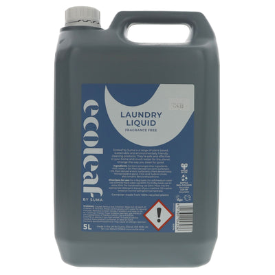 Ecoleaf | Laundry Liquid - Fragrance Free | 5l