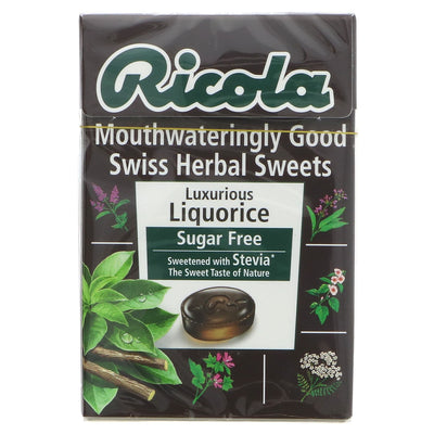 Ricola | Liquorice - sugar free - stevia sweetened | 45g