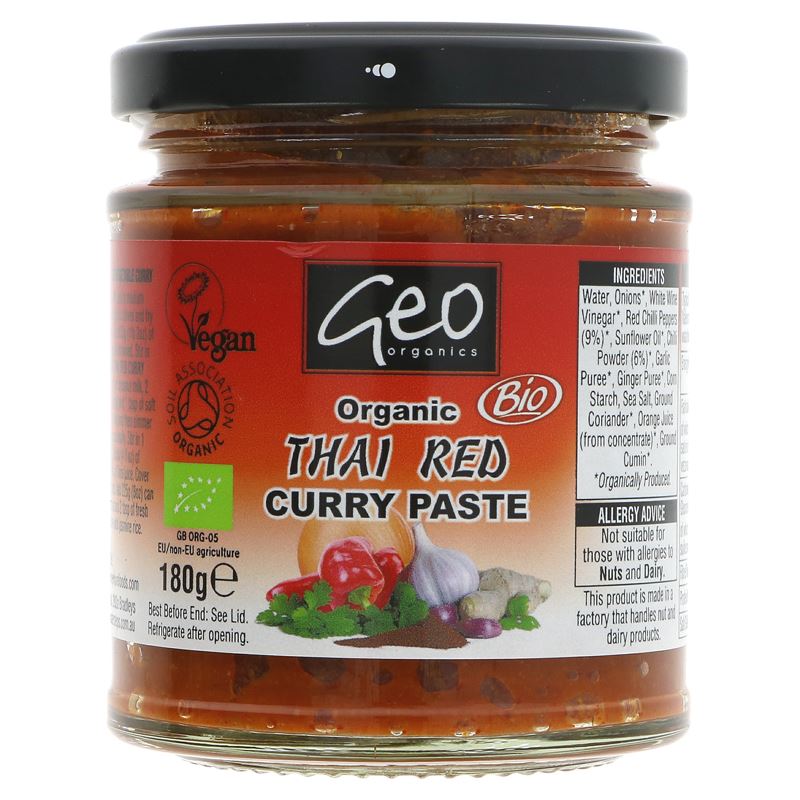 Geo Organics | Thai Red Curry Paste OG | 180g