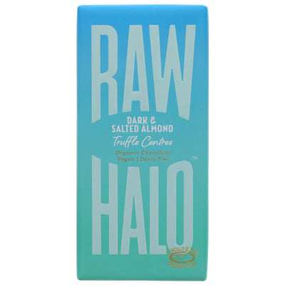 Raw Halo | Dark Salt Almond Truffle Bar | 90g