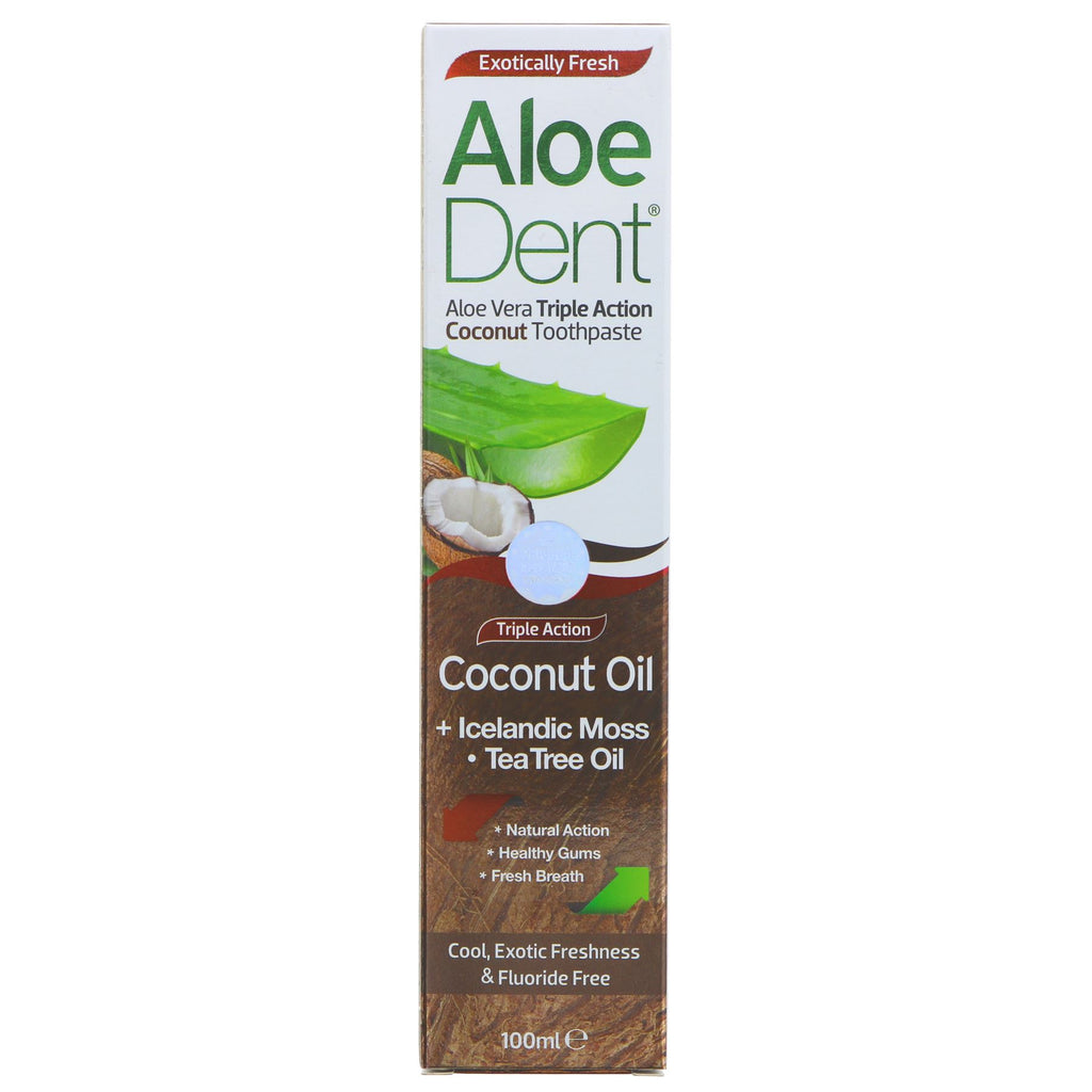 Organic Aloe Vera Coconut Toothpaste. Vegan & bacteria-fighting. Perfect for your dental care routine. #HealthAndBeauty #Vegan