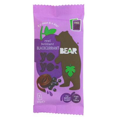 Bear | Yoyo Pure Fruit Rolls-Blackcurrant | 20G