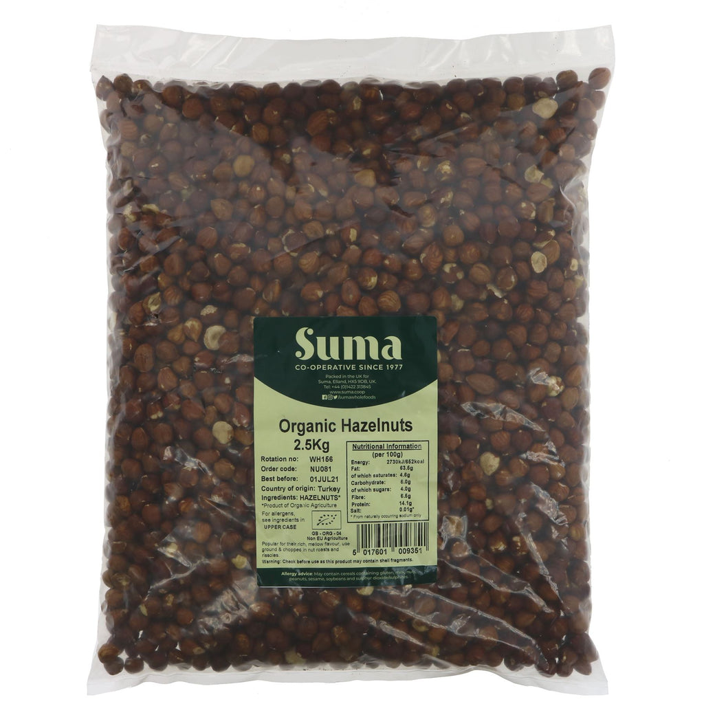 Suma | Hazelnuts - Organic | 2.5 KG