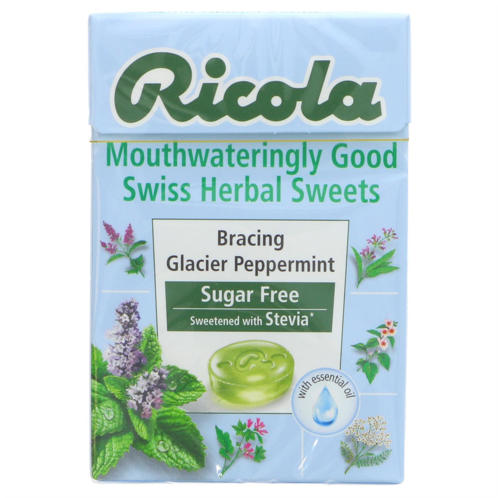 Ricola | Glacier Peppermint -Sugar Free - stevia sweetened | 45g