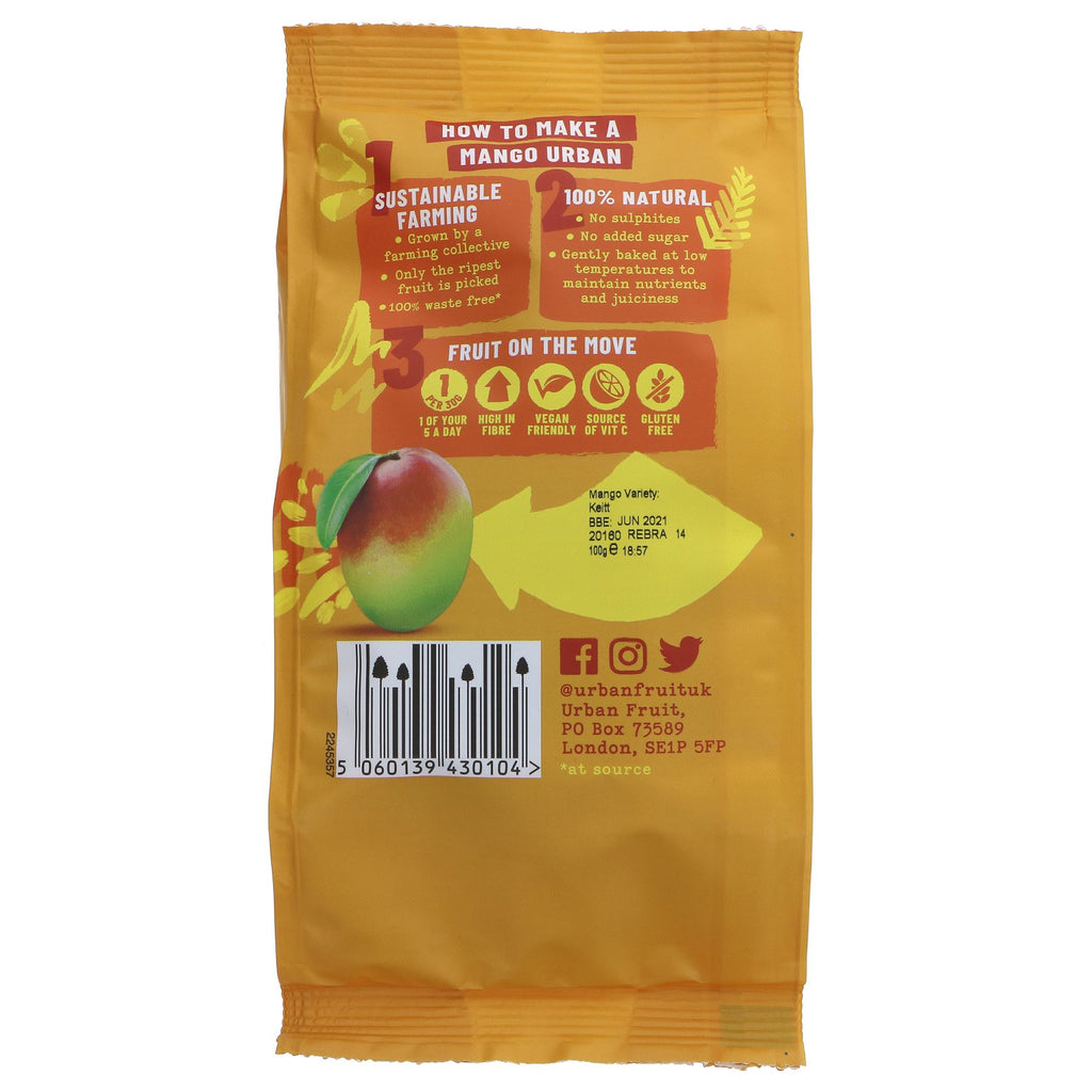 Gluten-free, vegan Mango snacks - pure fruit goodness, perfect for on-the-go munching!