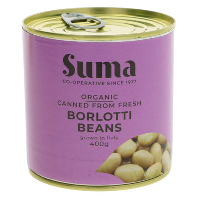 Suma | Fresh Borlotti Beans - Organic | 400g