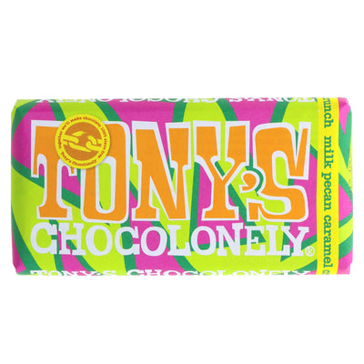 Tony's Chocolonely | Milk Chocolate Pecan Caramel Crunch Bar | 180g