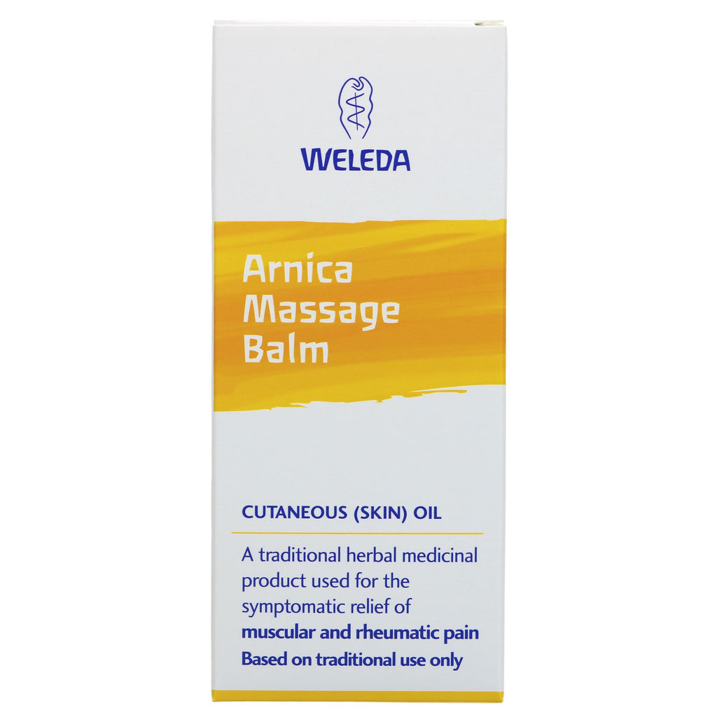 Weleda Arnica Massage Balm - perfect for muscular & rheumatic pain. Made with plant extracts & oils. Vegan. 200ml.