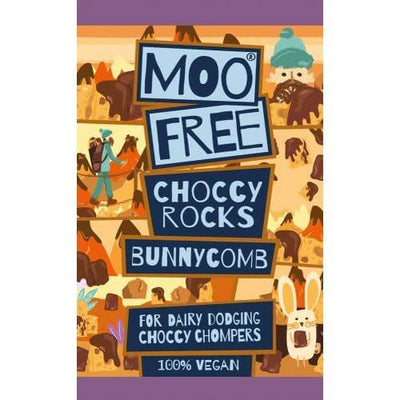Moo Free | Choccy Rocks Bunnycomb Bar - cocoa covered cinder toffee | 35g