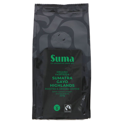 Suma | Sumatra Ground Coffee - Strength 5, Smooth,Full Bodied | 227g