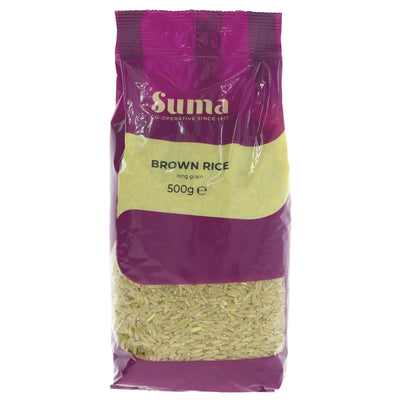 Suma | Rice - long grain brown | 500g