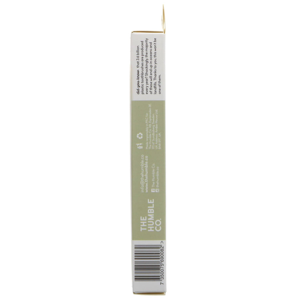 Humble | Kids Mixed Pack Ultra Soft Toothbrushes with Bamboo. Antibacterial, BPA-free, vegan and cruelty-free. Pack of 5.