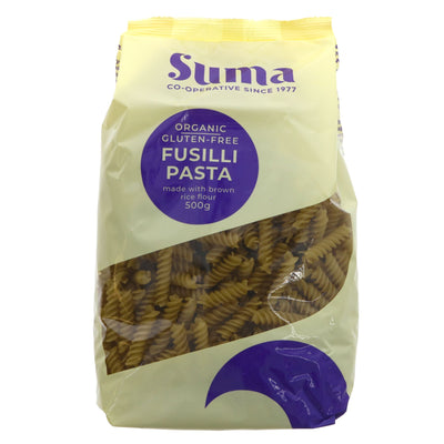 Suma | Brown Rice Fusilli Pasta - Org | 500G