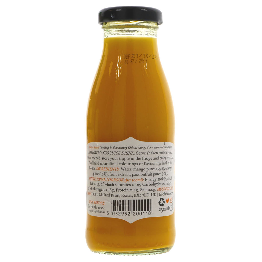 Frobishers Mango Juice - Vibrant, Vegan & Made w/ Finest Mangoes from Southern India.