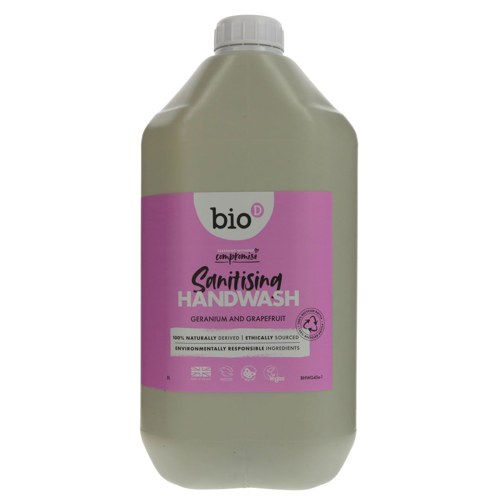 Bio D | Geranium Hand Sanitiser | 5Ltr