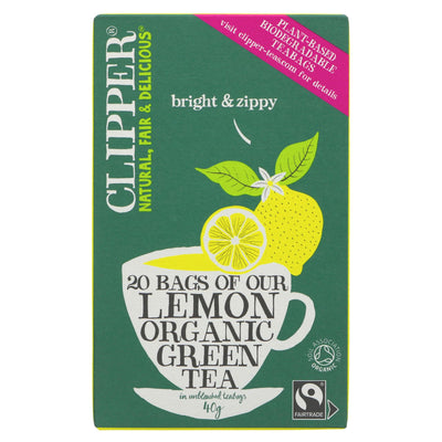 Clipper | Green Tea with Lemon Organic | 20 bags