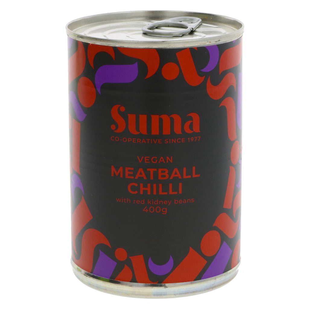 Suma | Vegan Meatball Chilli - with Red Kidney Beans | 400g