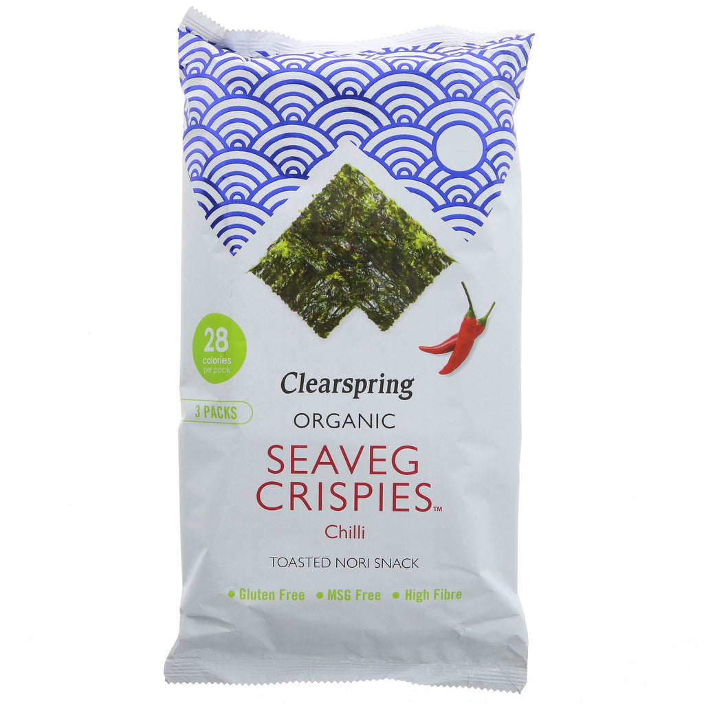 Clearspring | Seaveg Crispies Multipk-chilli | 3 x 4g
