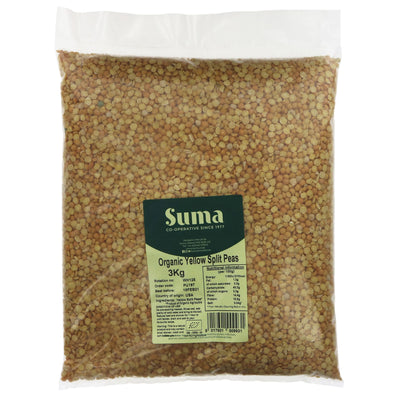 Suma | Yellow Split Peas - Organic | 3 KG