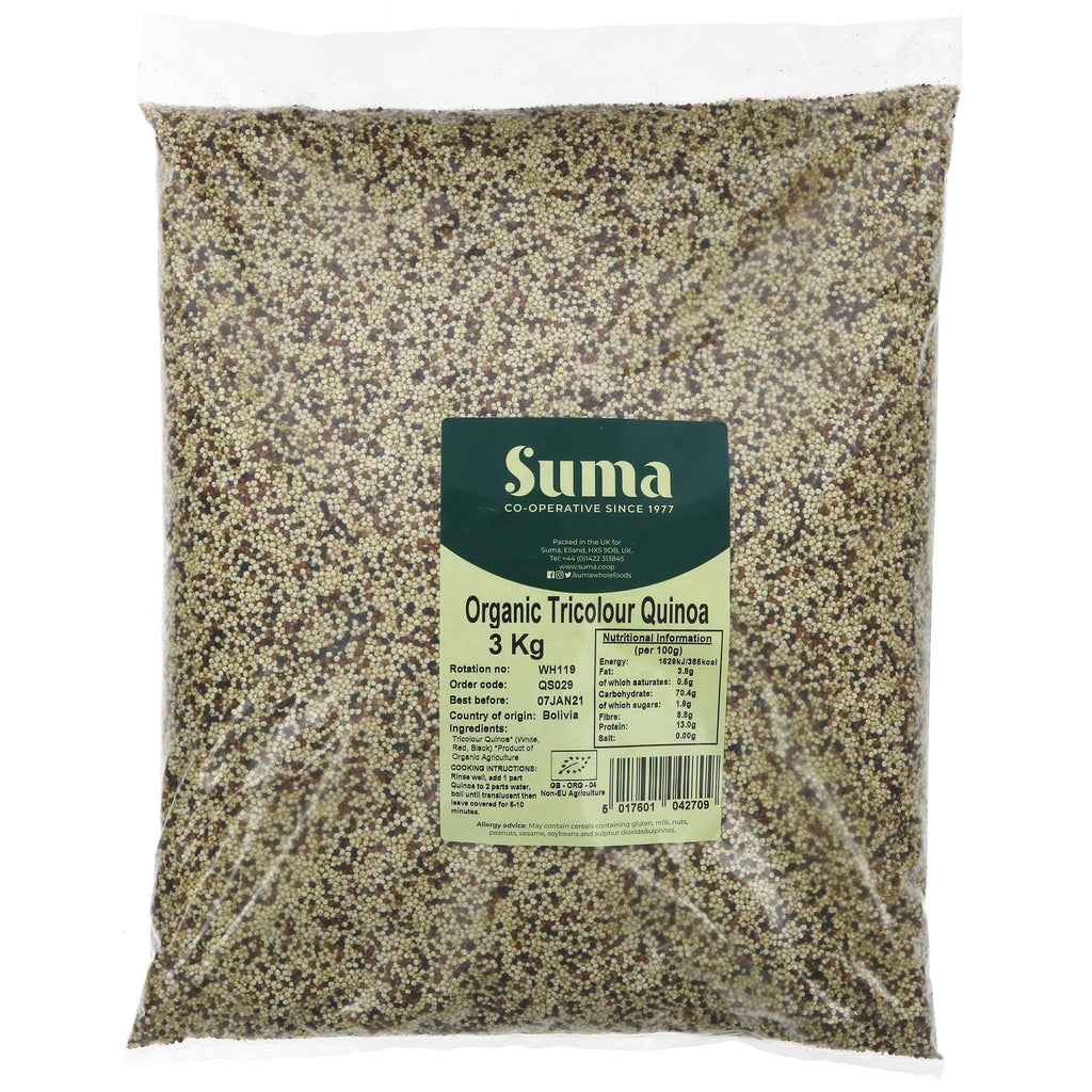 Suma | Quinoa, Tricolour - Organic | 3 KG