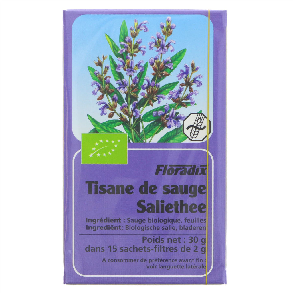 Organic Sage Tea - Vegan-Friendly & Relaxing - 15 Bags