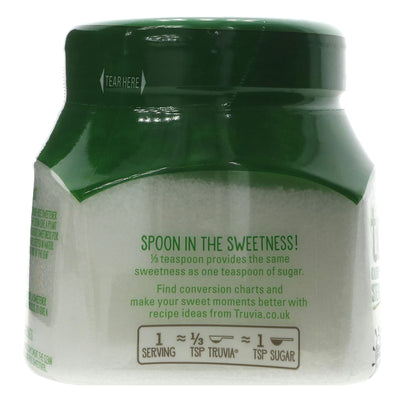Truvia Stevia Sweetener | Calorie-free | Vegan | 270g Tub | Perfect for Everyday Use & Recipes