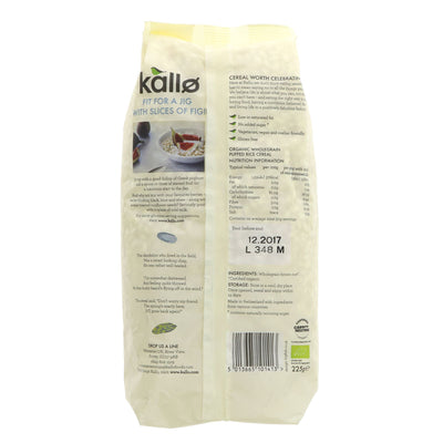 Organic, gluten-free & vegan Puffed Rice Cereal by Kallo - guilt-free breakfast & recipe twist!