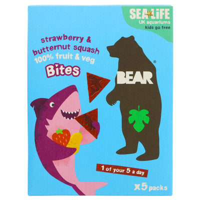 Bear | Strawberry and Butternut | 5 x 18g