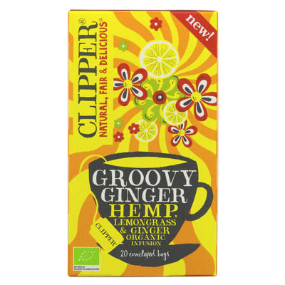 Clipper | Groovy Ginger - Hemp, Lemongrass and Ginger | 20 bags